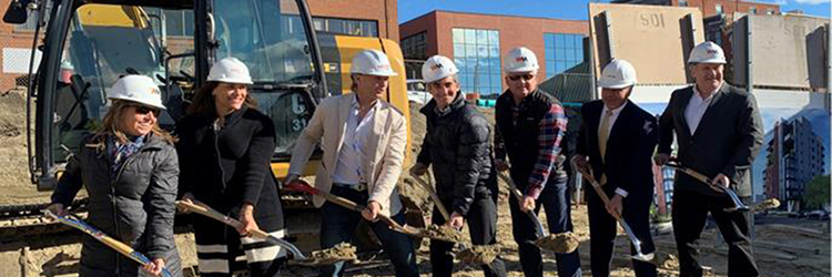 Nedde Real Estate breaks ground on 49-unit The Nest at 79 Pine Street in Burlington, VT - the first new apartment project in the area in two decades